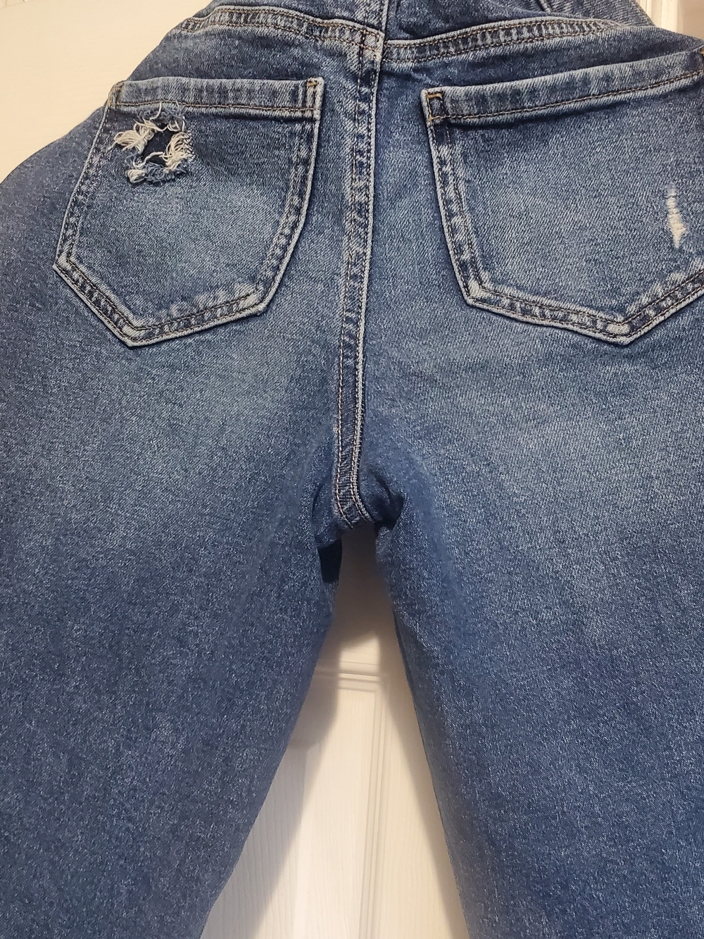 Classic Blue Women’s Jeans - Distressed Back Pocket